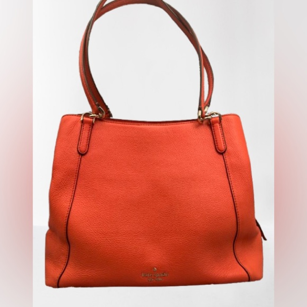 Kate Spade Jackson Medium Triple Compartment Shoulder Bag in Coral